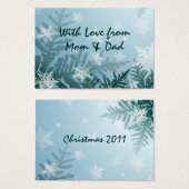 Winter Snowflake-Geschenk-Tag (Vorne & Hinten)