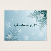 Winter Snowflake-Geschenk-Tag (Rückseite)