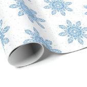 Winter Snowflake Geschenkpapier (Rolleneckpunkt)