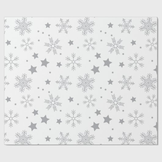 Winter Snowflake Geschenkpapier (Flach)