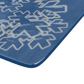 Winter SnOwFlAkE-Glas Schneidebrett (Ecke)