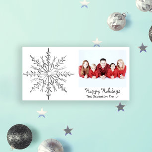 Winter Snowflake Happy Holidays Feiertagskarte