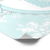 Winter Snowflake Krawatte Jumper Baby Showbanner Poster (Ecke)