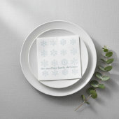 Winter Snowflake Monogram Weihnachtsbuch Napkins Serviette