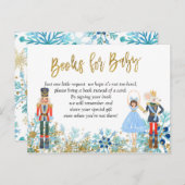 Winter Snowflake Nutcracker Books für Baby Einladungspostkarte (Vorne/Hinten)