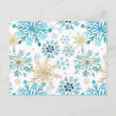 Winter Snowflake Nutcracker Books für Baby Einladungspostkarte (Rückseite)