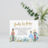 Winter Snowflake Nutcracker Books für Baby Einladungspostkarte (Stehend Vorderseite)