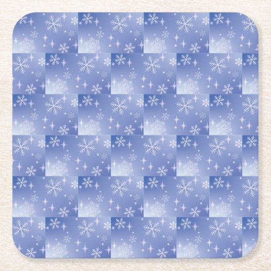 Winter Snowflake Paper Untersetzer (Vorderseite)