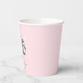 Winter Snowflake Pinguin Kinderdusche Pappbecher (Links)