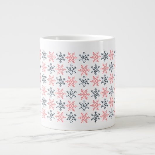 Winter Snowflake Specialty Mug Jumbo-Tasse (Vorderseite)