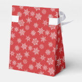 Winter Snowflake Weihnachten Roter Feiertag Gruß Geschenkschachtel (Rückseite)