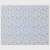 Winter Snowflakes and Sparkles Wrapping Paper Geschenkpapier (Flach)