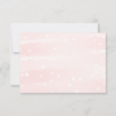 Winter Snowflakes Baby Girl Duschberatung Karten (Rückseite)