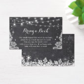 Winter Snowflakes Baby Showcard Reservierungskarte (Schreibtisch)