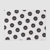 Winter Snowflakes Company Logo Seidenpapier (Vorderseite)