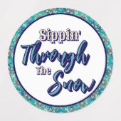 Winter Snowflakes  Etiketten (Design 2)