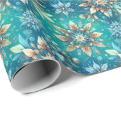 Winter Snowflakes Geschenkpapier (Rolleneckpunkt)