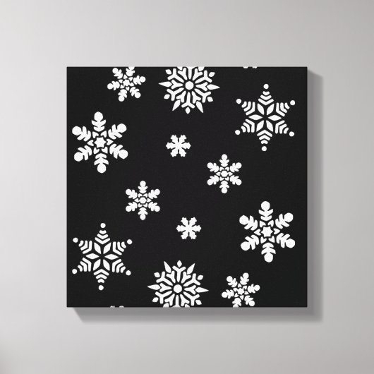 WINTER SNOWFLAKES LEINWANDDRUCK (Vorderseite)