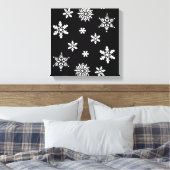 WINTER SNOWFLAKES LEINWANDDRUCK (Insitu (Schlafzimmer))