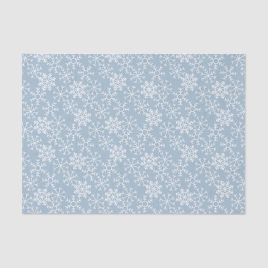 Winter SNOWFLAKES nahtloses Muster + Ihre Ideen Seidenpapier (Vorderseite)