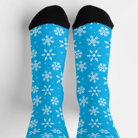 Winter Snowflakes Pattern Socken (Oben)