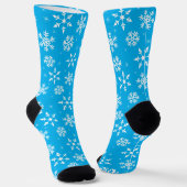 Winter Snowflakes Pattern Socken (Gewinkelt)