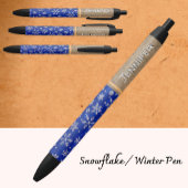 Winter Snowflakes Pen, Weihnachten, Eleganter Name Kugelschreiber