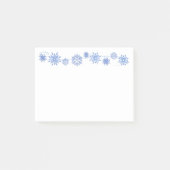 Winter Snowflakes Post-it Klebezettel (Vorderseite)