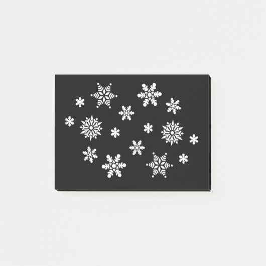 WINTER SNOWFLAKES POST-IT KLEBEZETTEL (Vorderseite)