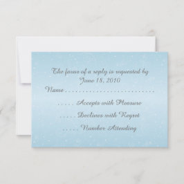 Winter Snowflakes RSVP Karten