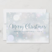 Winter Snowflakes Script Frohe Weihnachten (Vorderseite)