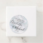 Winter Snowflakes Script Wedding Danke Geschenkanhänger (Beispiel)