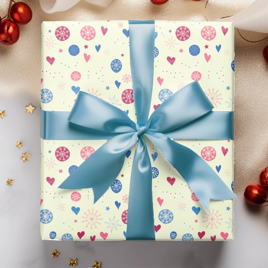 Winter Snowflakes Weihnachtsfeiertag Muster Geschenkpapier