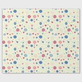 Winter Snowflakes Weihnachtsfeiertag Muster Geschenkpapier (Flach)