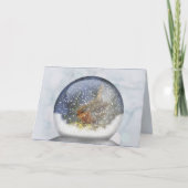 Winter Snowglobe Karte (Vorderseite)