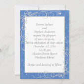 Winter Snowman Bride & Groom Einladung (Rückseite)