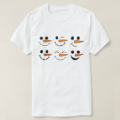 Winter Snowman Face Christmas Snowman Kostüm T-Sh T-Shirt (Design vorne)