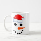 Winter Snowman Face Costume Christmas Snowman  Kaffeetasse (Links)