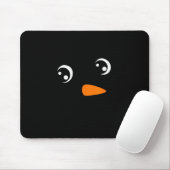 Winter Snowman Face Eyelashes Christmas Xmas For G Mousepad (Mit Mouse)