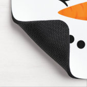 Winter Snowman Face Eyelashes Christmas Xmas Fun D Mousepad (Ecke)