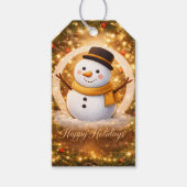 Winter snowman geschenkanhänger (Vorderseite)