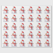 WINTER SNOWMAN GESCHENKPAPIER (Flach)