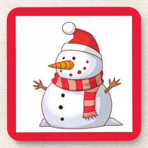 WINTER SNOWMAN GETRÄNKEUNTERSETZER