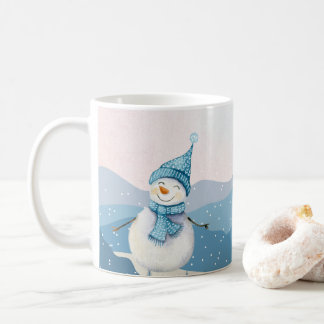 Winter Snowman Hot Drink Tasse