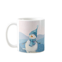 Winter Snowman Hot Drink Tasse