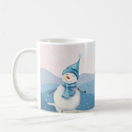 Winter Snowman Hot Drink Tasse