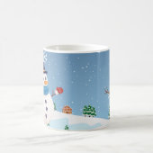 Winter Snowman Hot Drink Tasse (Mittel)