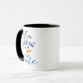 Winter Snowman Ich bin Schnee Niedliche Funny Gesc Tasse (Vorderseite Links)