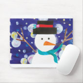 Winter Snowman Mousepad (Mit Mouse)