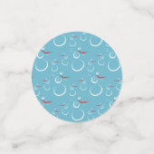 Winter Snowman Pattern lassen es schneebedeckt und Konfetti (Klein Vorderseite)